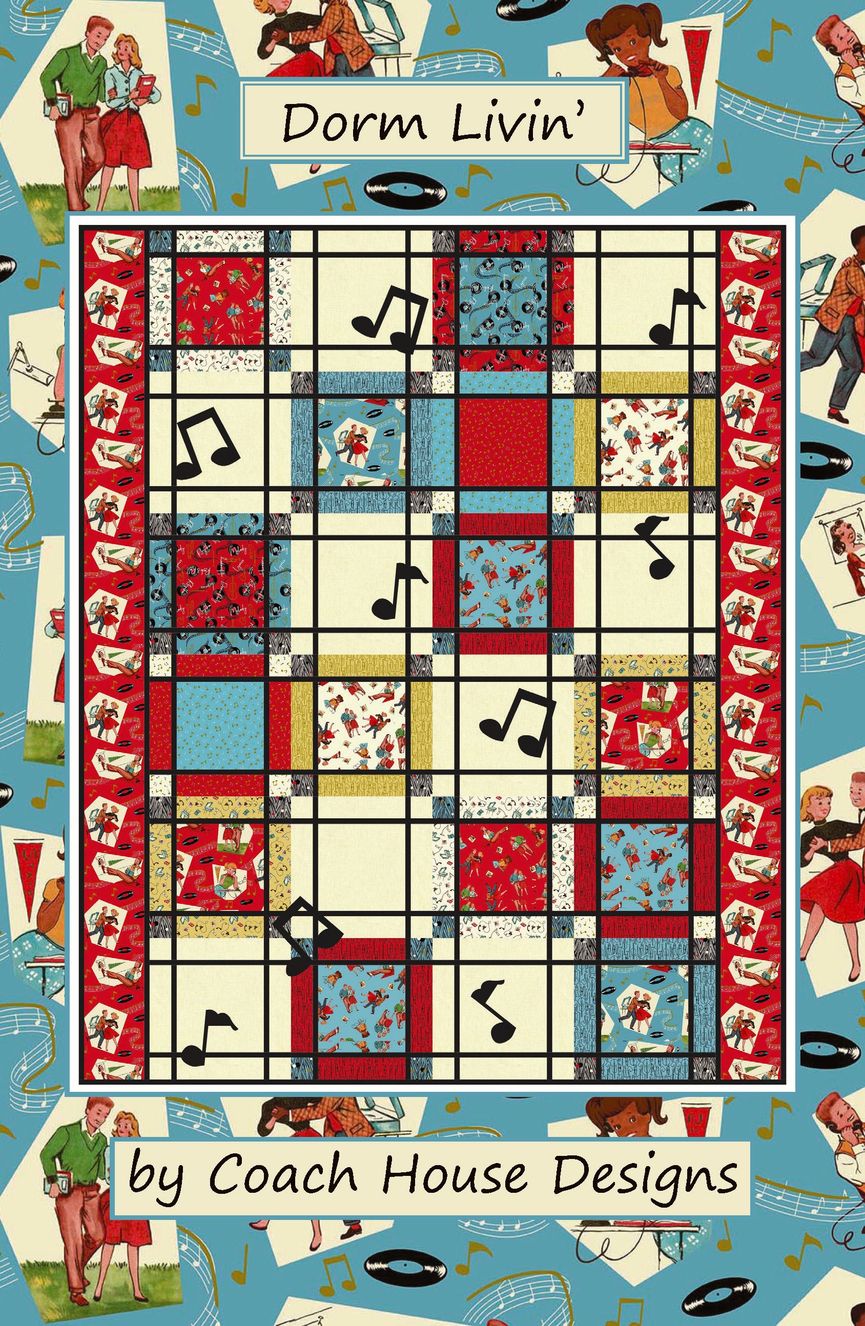 Dorm Livin Downloadable PDF Quilt Pattern – Coach House Designs Canada