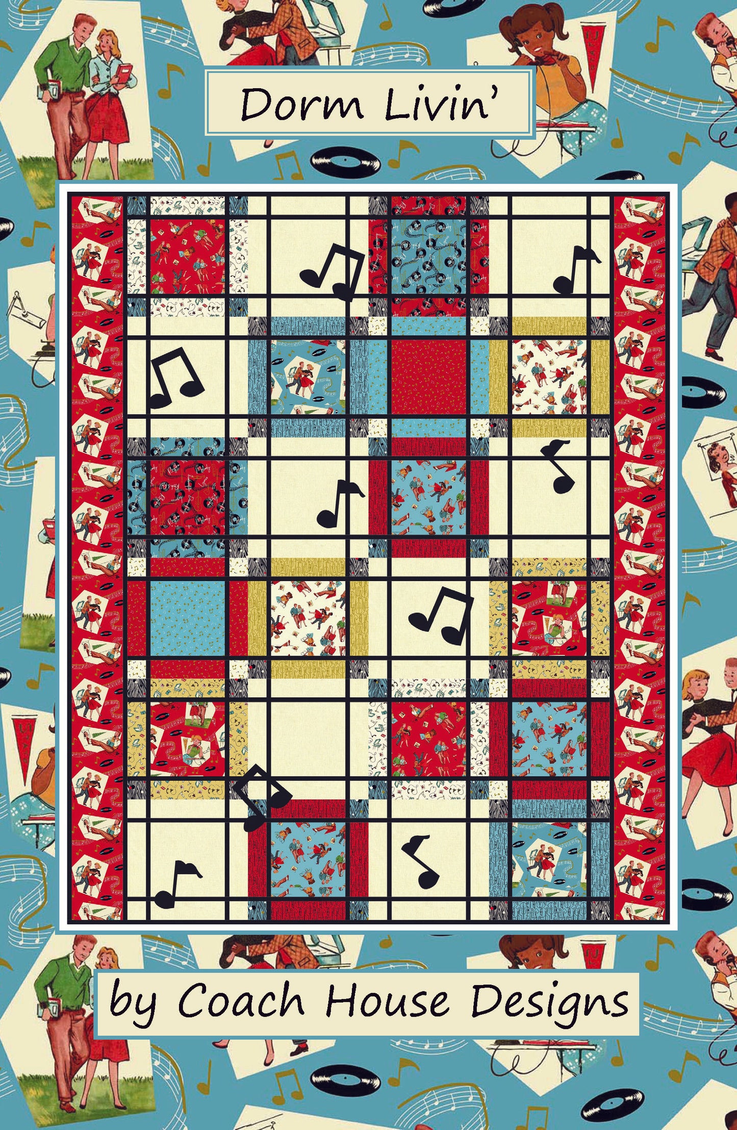 Dorm Livin Downloadable PDF Quilt Pattern