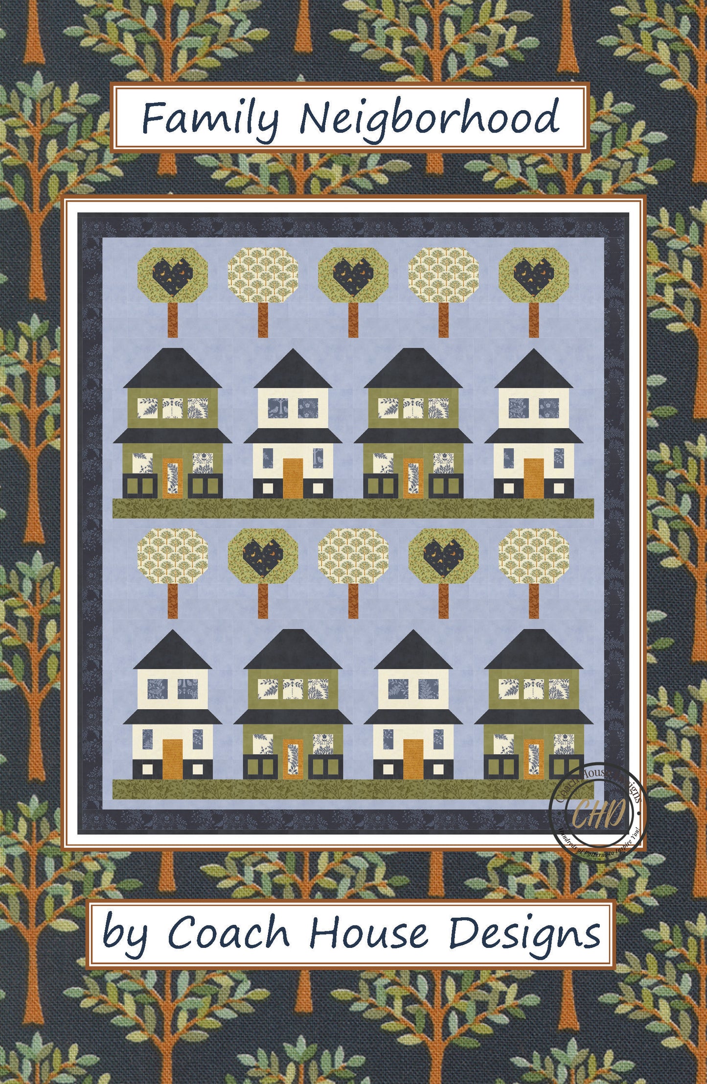 Family Neighborhood Downloadable PDF Quilt Pattern