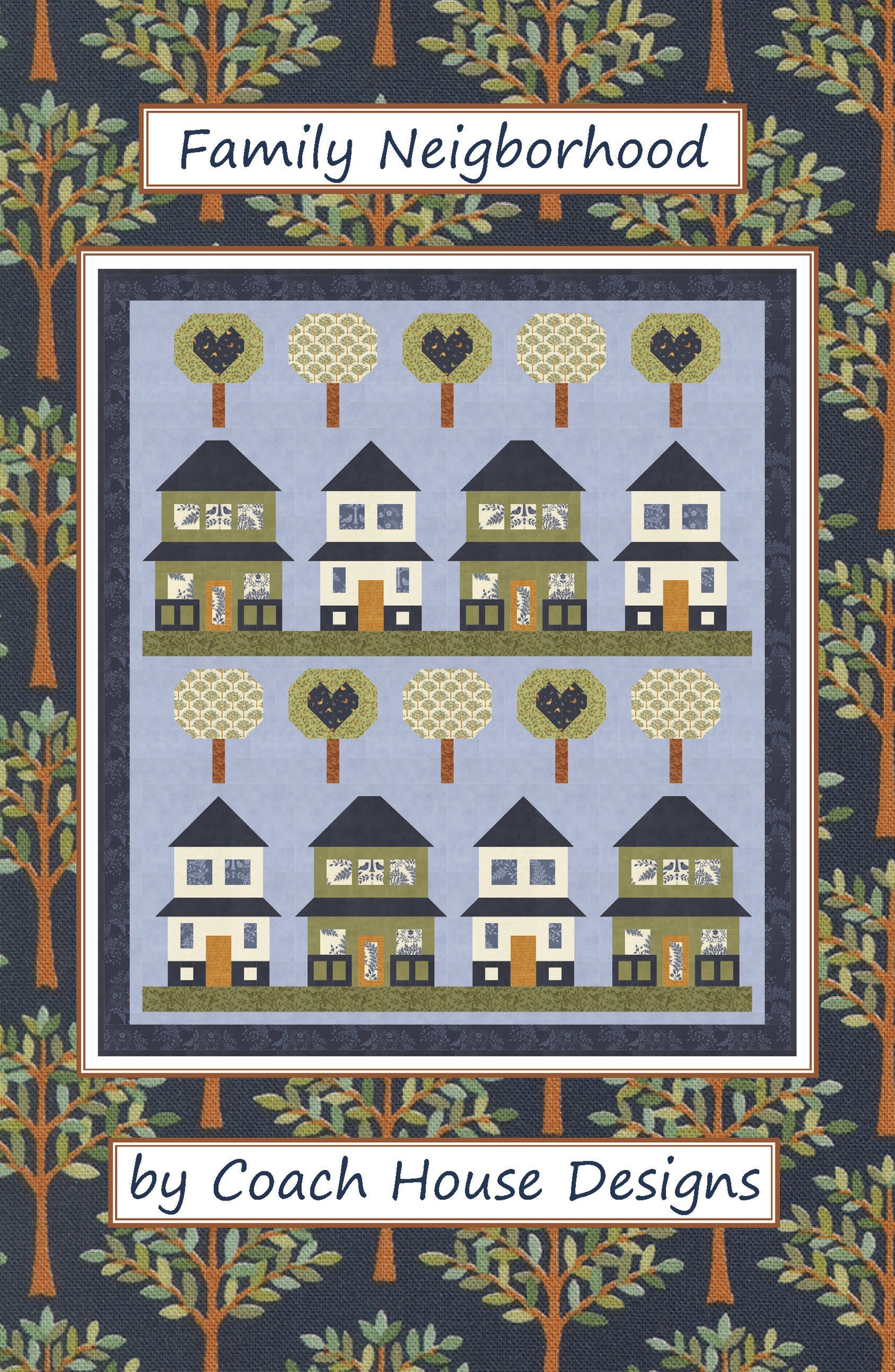 Family Neighborhood Quilt Pattern (Pre-Order)