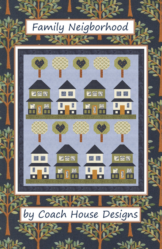 Family Neighborhood Quilt Pattern (Pre-Order)