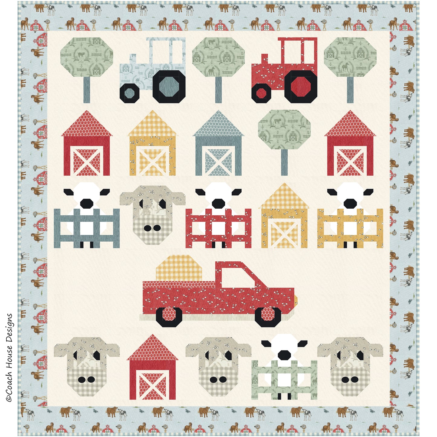 Farm Life Downloadable PDF Quilt Pattern
