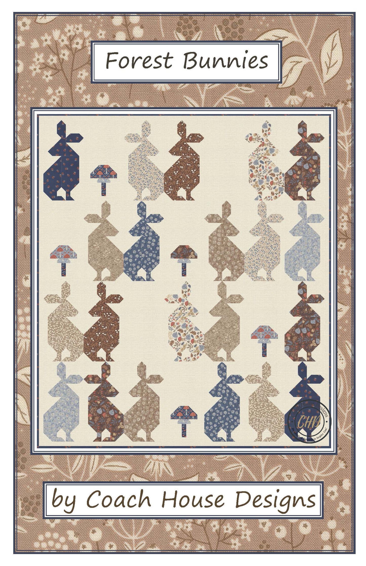Forest Bunnies Downloadable PDF Quilt Pattern