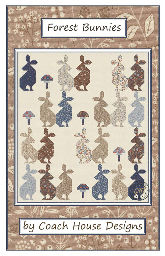 Forest Bunnies Downloadable PDF Quilt Pattern