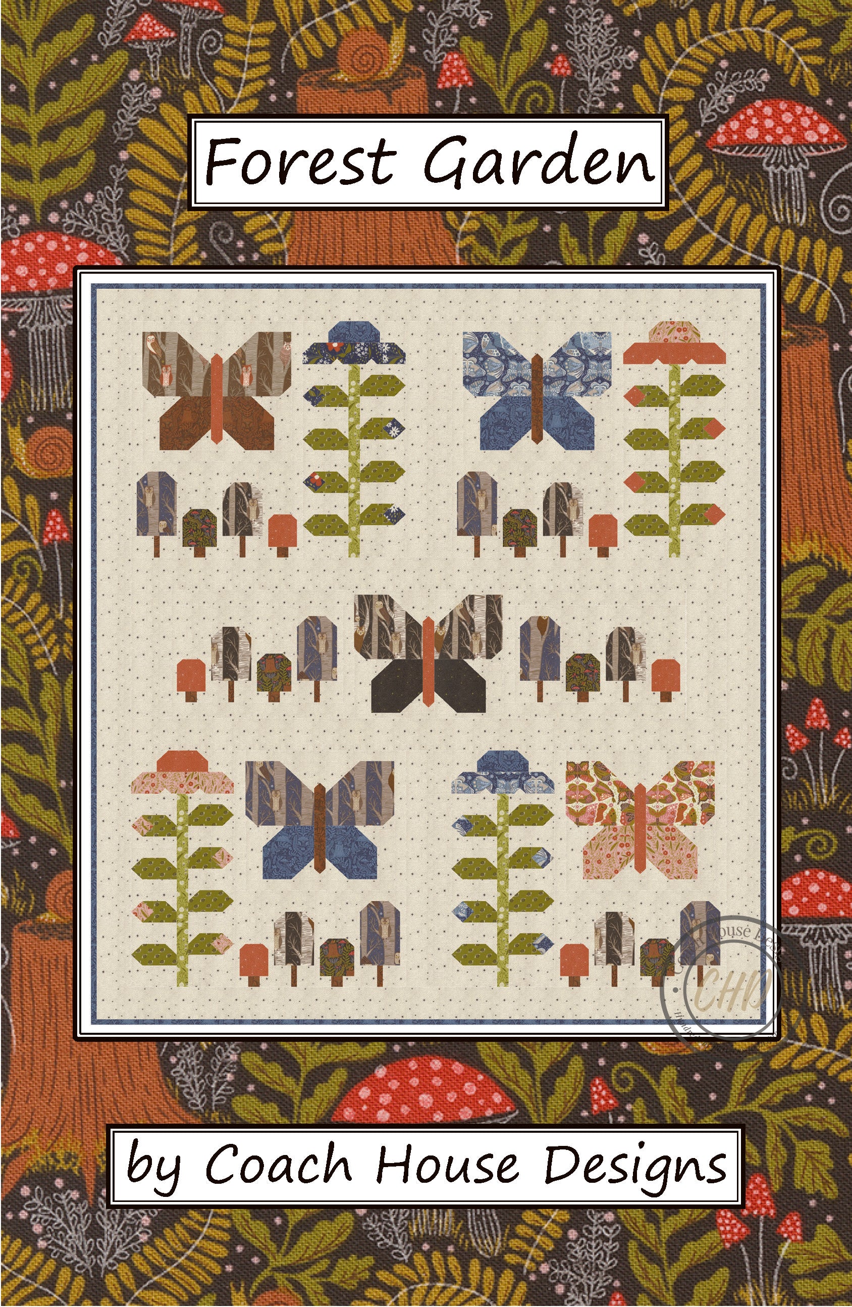 Pattern On Pattern Story Forest Garden Downloadable PDF Quilt Pattern – Coach House Designs Canada
