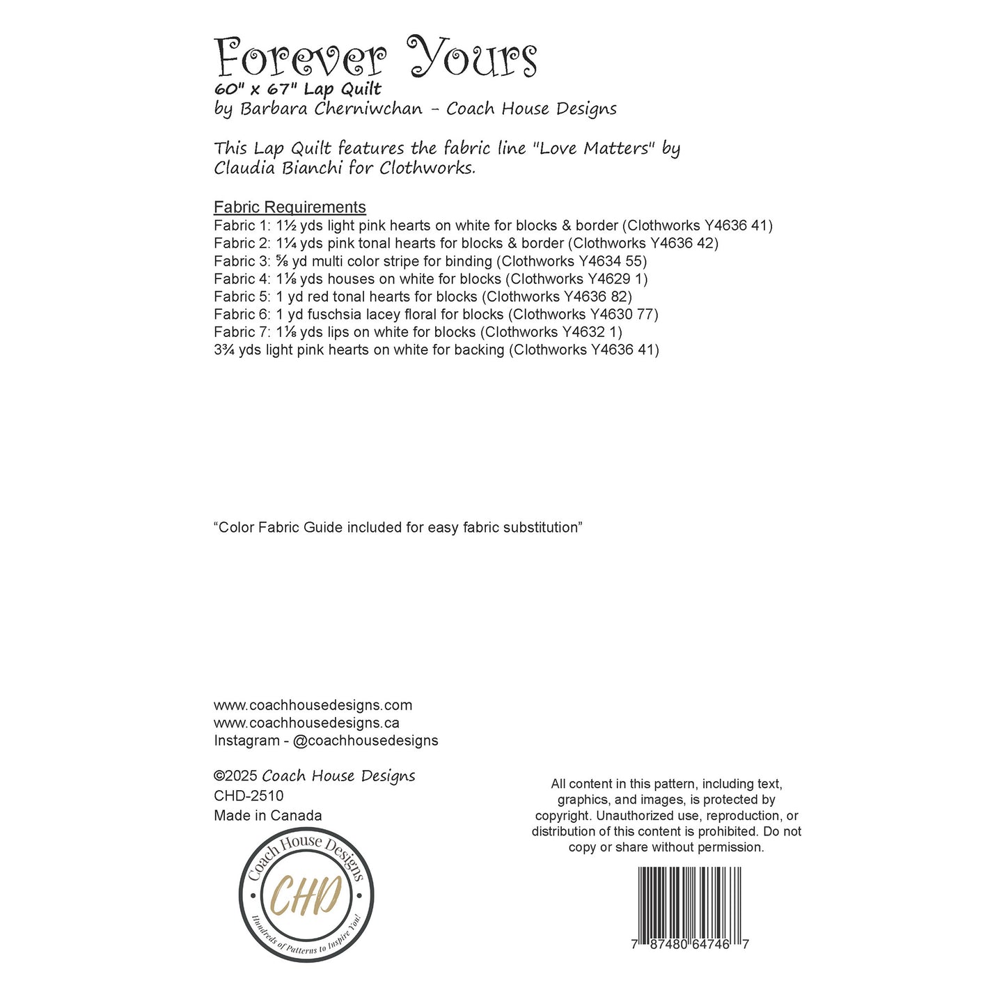 Forever Yours Quilt Pattern
