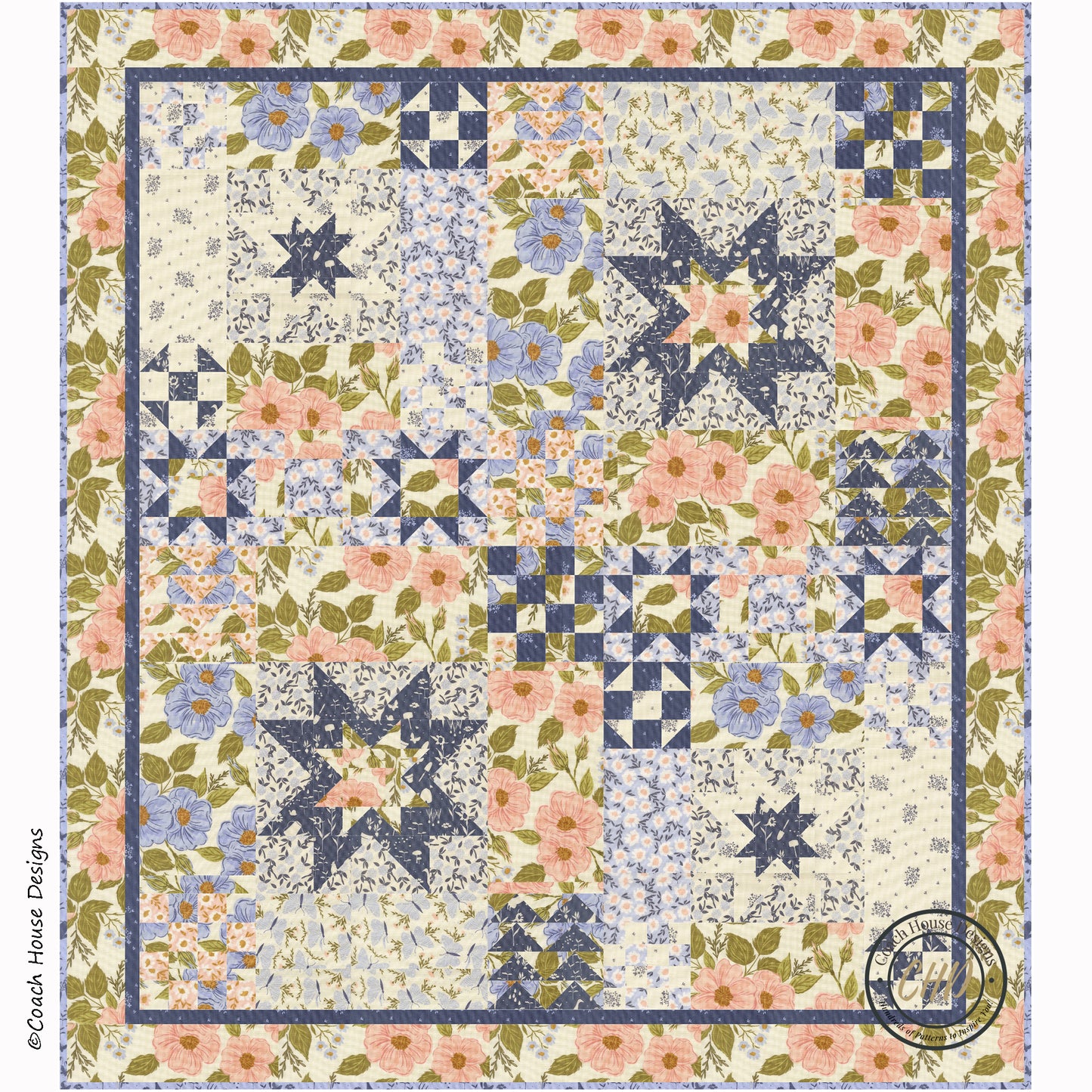 Giverny Quilt Downloadable PDF Pattern (Pre-Order)