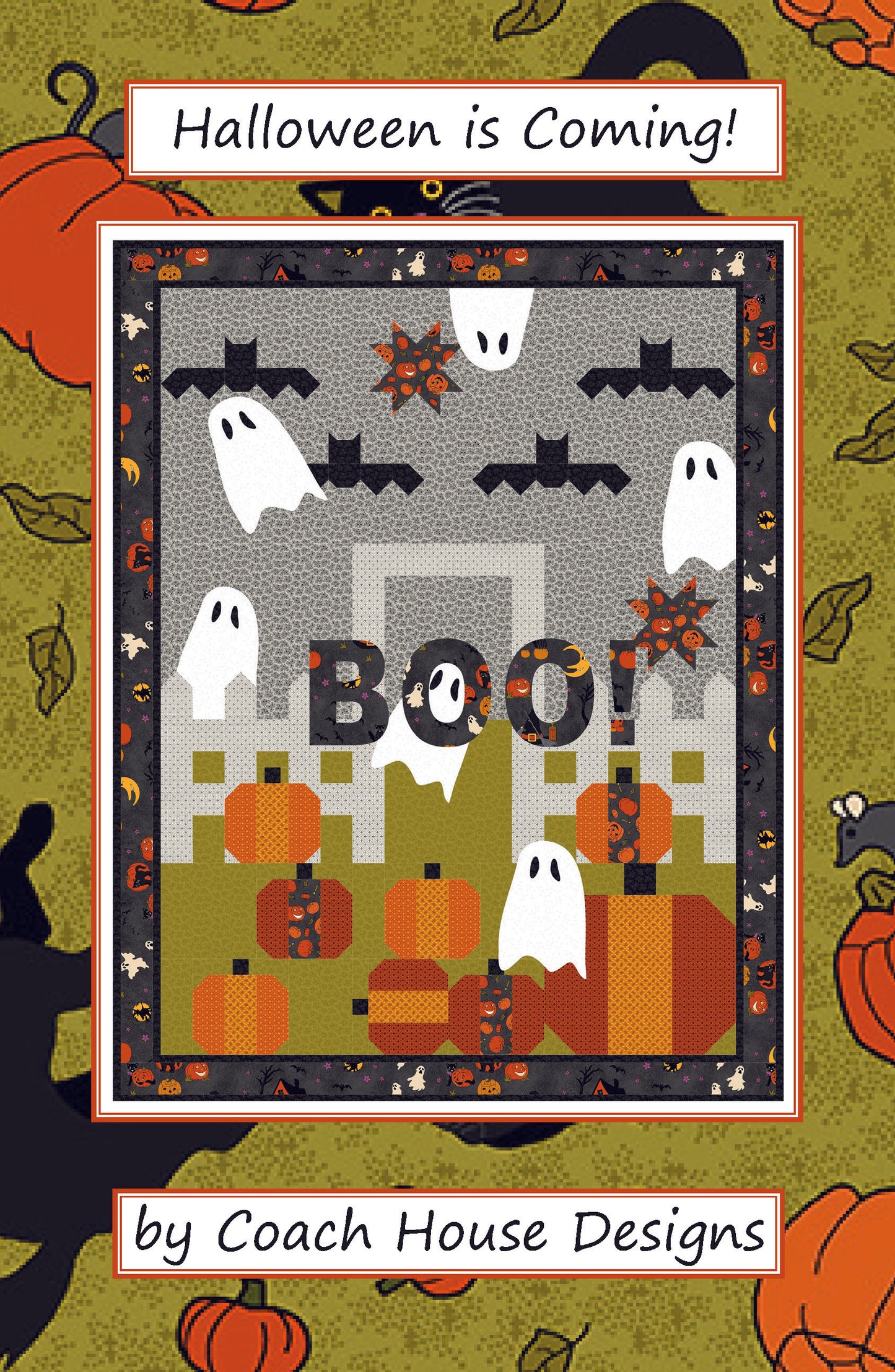 Halloween is Coming! Downloadable PDF Quilt Pattern