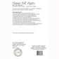 This page contains written information about a lap quilt pattern titled 'Happy Fall Again' by Coach House Designs. The design specifications as well as the yardage required for the fabric line titled 'Maple & Marigolds' by Satin Moon Designs for Blank Quilting. 