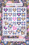 Hearts & Flowers Lap Quilt and Table Runner Pattern Downloadable PDF Pattern