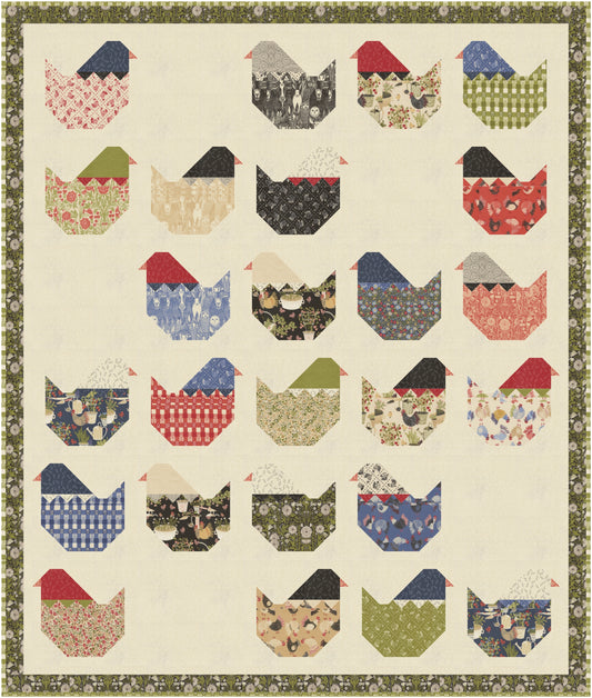 Hen Party Downloadable PDF Quilt Pattern (Pre-Order)