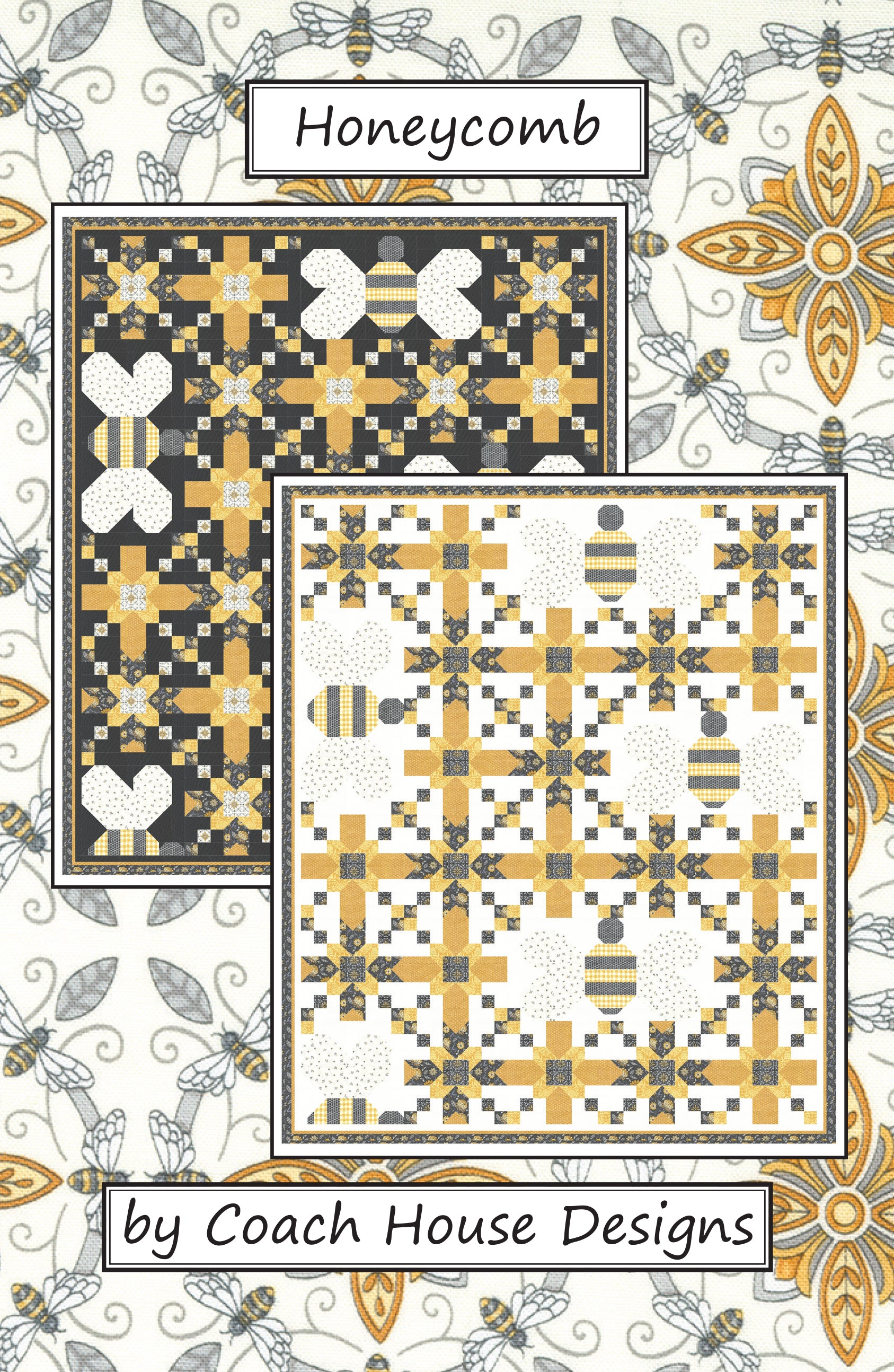Coah Pattern Honeycomb Quilt Pattern – Coach House Designs Canada