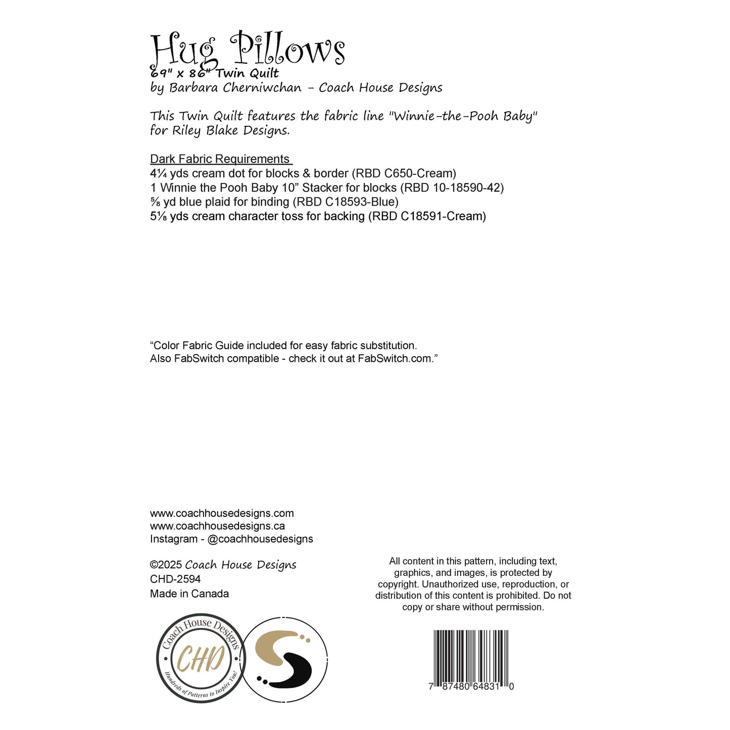 Hug Pillows Downloadable PDF Quilt Pattern