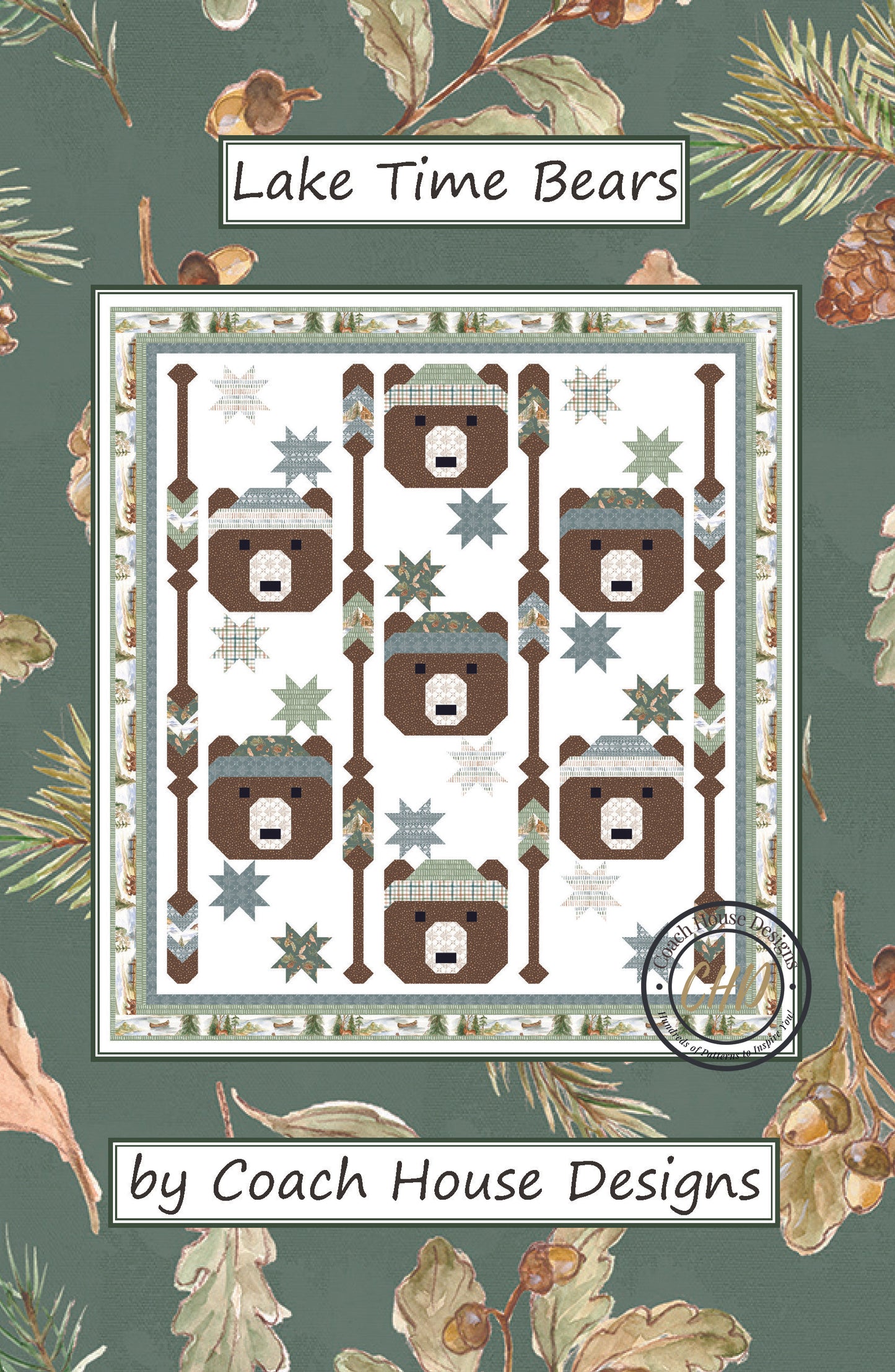 Lake Time Bears Downloadable PDF Quilt Pattern (Pre-Order)