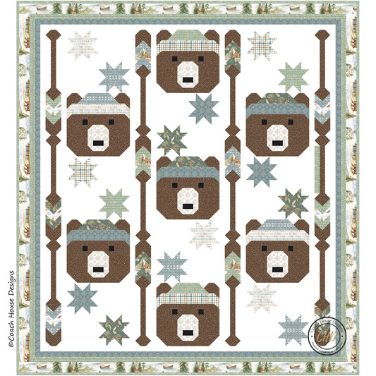 Lake Time Bears Downloadable PDF Quilt Pattern (Pre-Order)