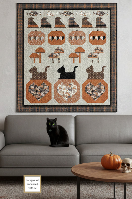 Meow-loween  Quilt Pattern (Pre-Order)