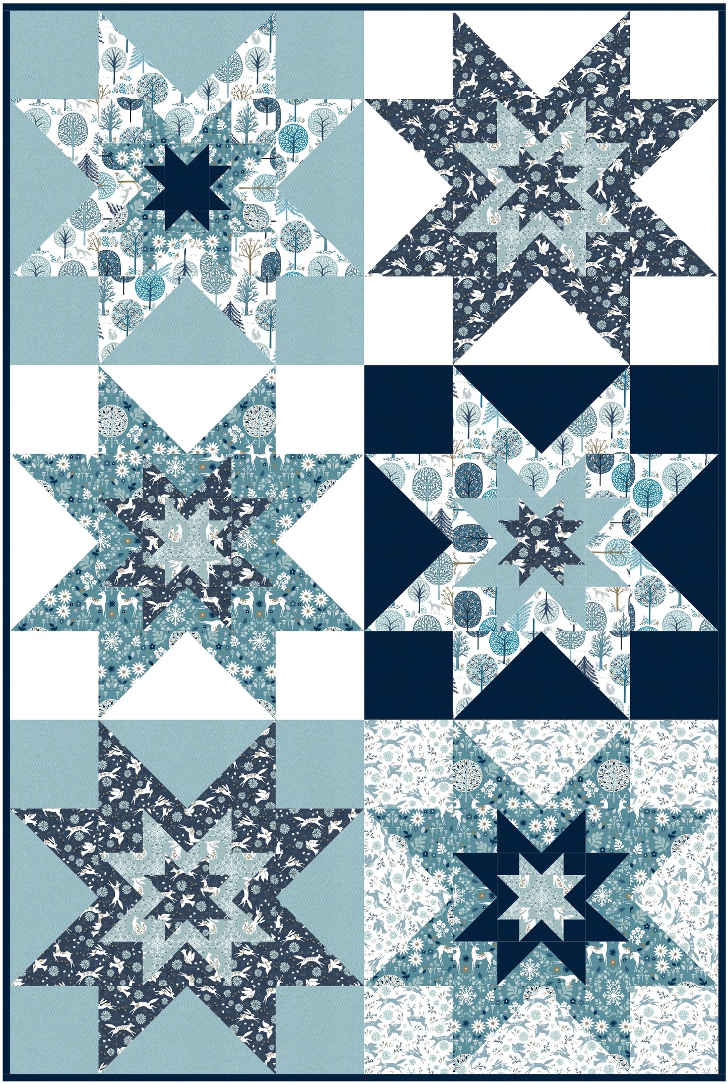 Midnight Blue Downloadable PDF Quilt Pattern