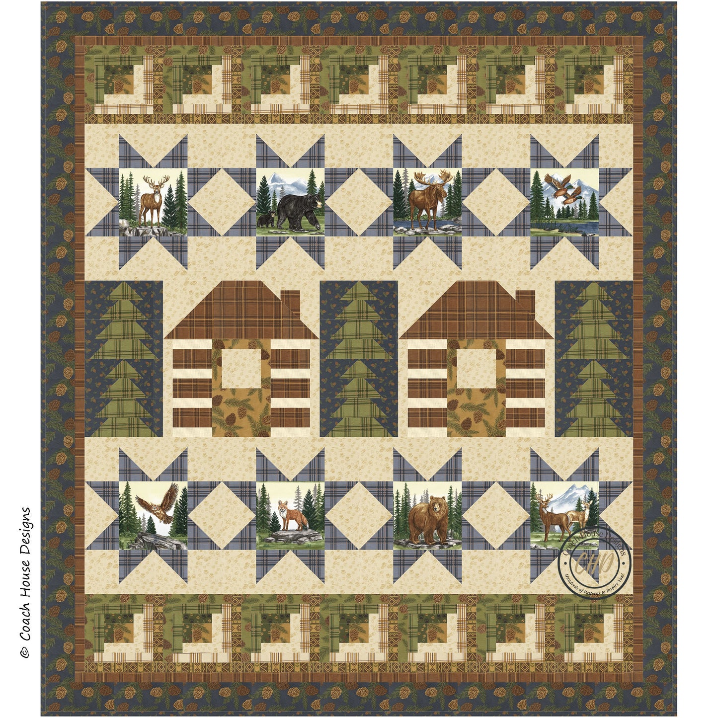 Northwoods Stars Downloadable PDF Quilt Pattern