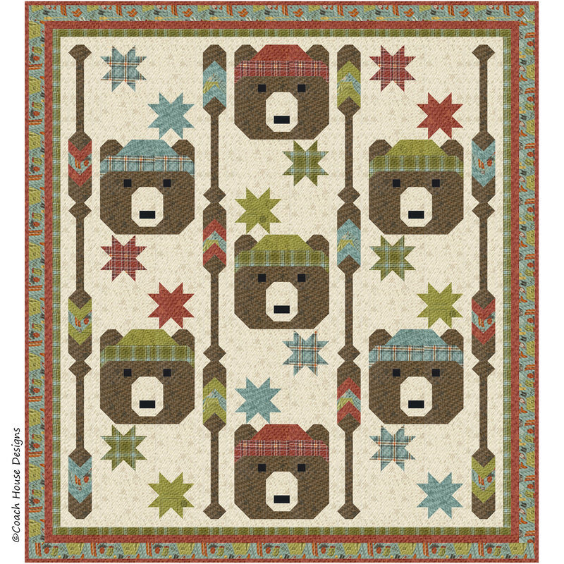 Paddling Bears Downloadable PDF Quilt Pattern
