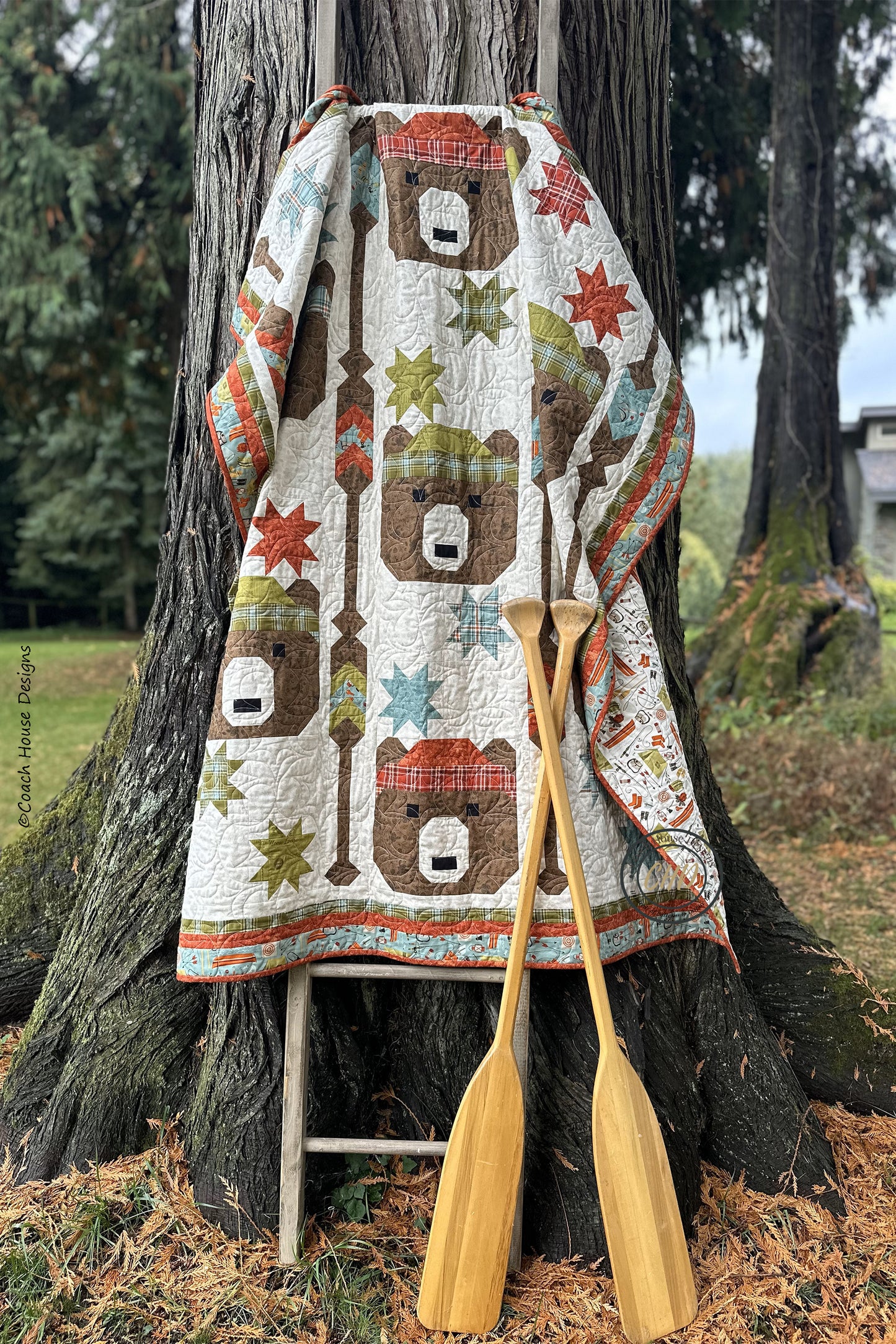 Paddling Bears Downloadable PDF Quilt Pattern