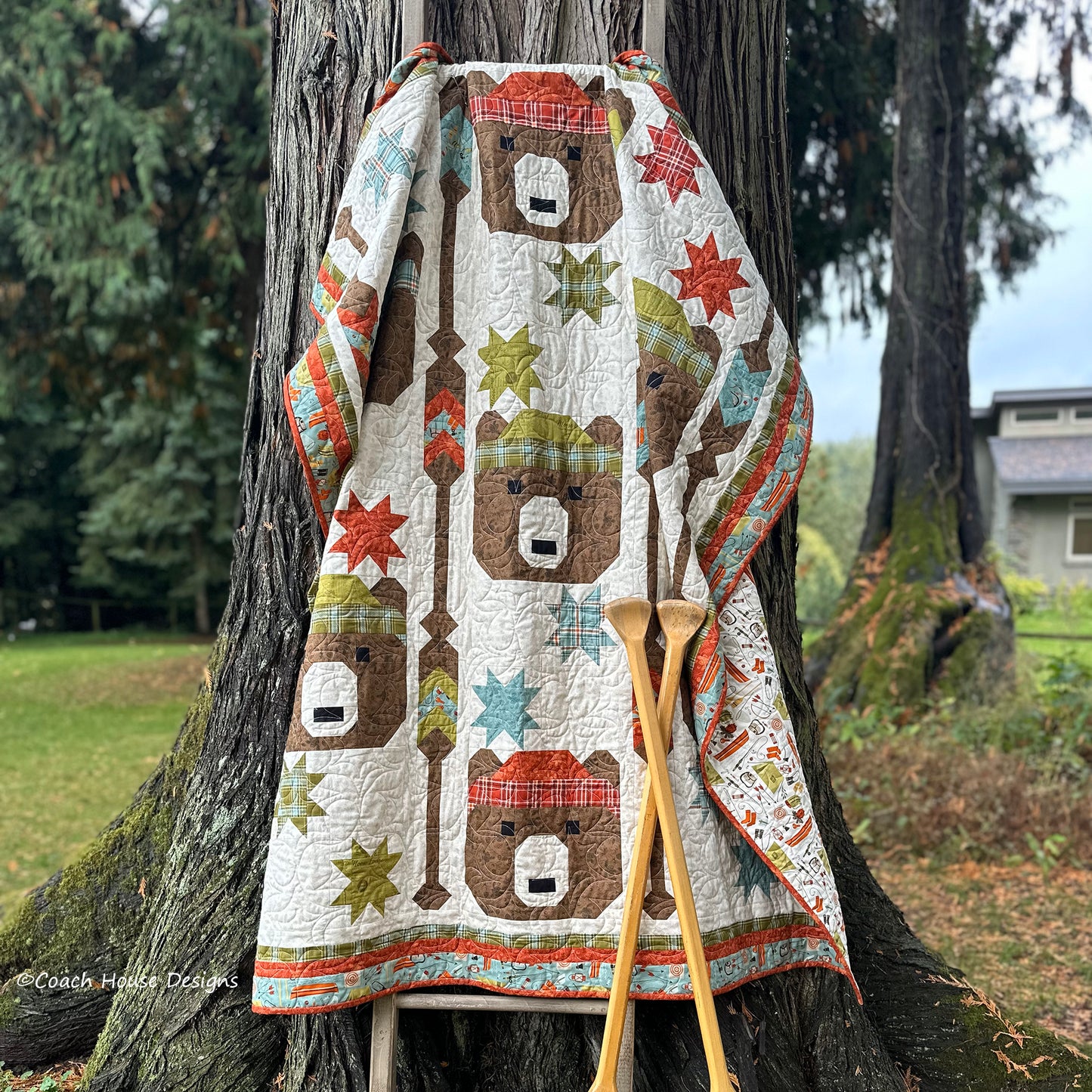 Paddling Bears Quilt Pattern