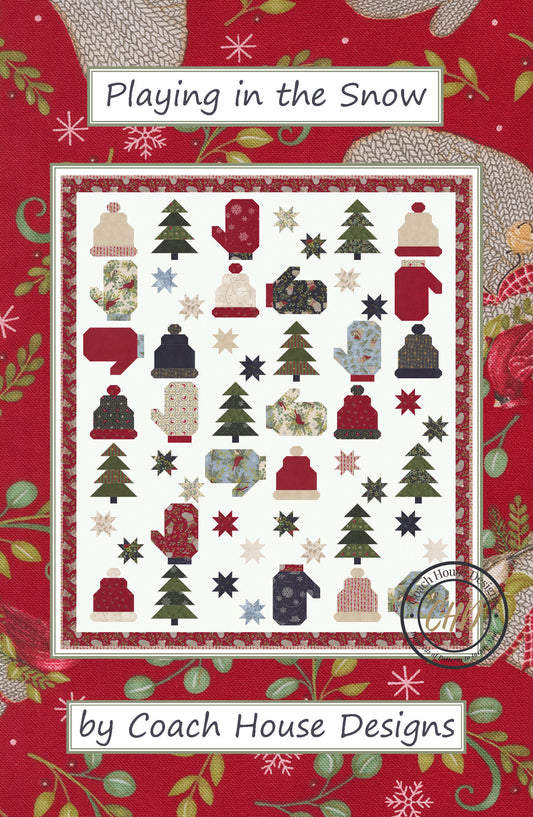 Playing in the Snow Downloadable PDF Quilt Pattern (Pre-Order)