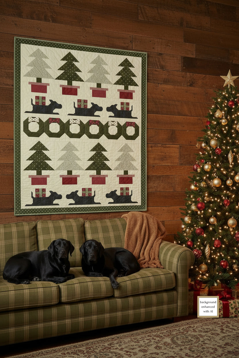 Puppy's First Christmas Quilt Pattern