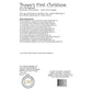 This page contains information about a lap quilt sewing pattern titled 'Puppy's First Christmas' by Coach House Designs. It includes specifications and yardage requirements from the fabric collection "Joyfull Gatherings" by Primitive Gatherings for Moda.