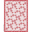 Redwork Flower Market Quilt Pattern