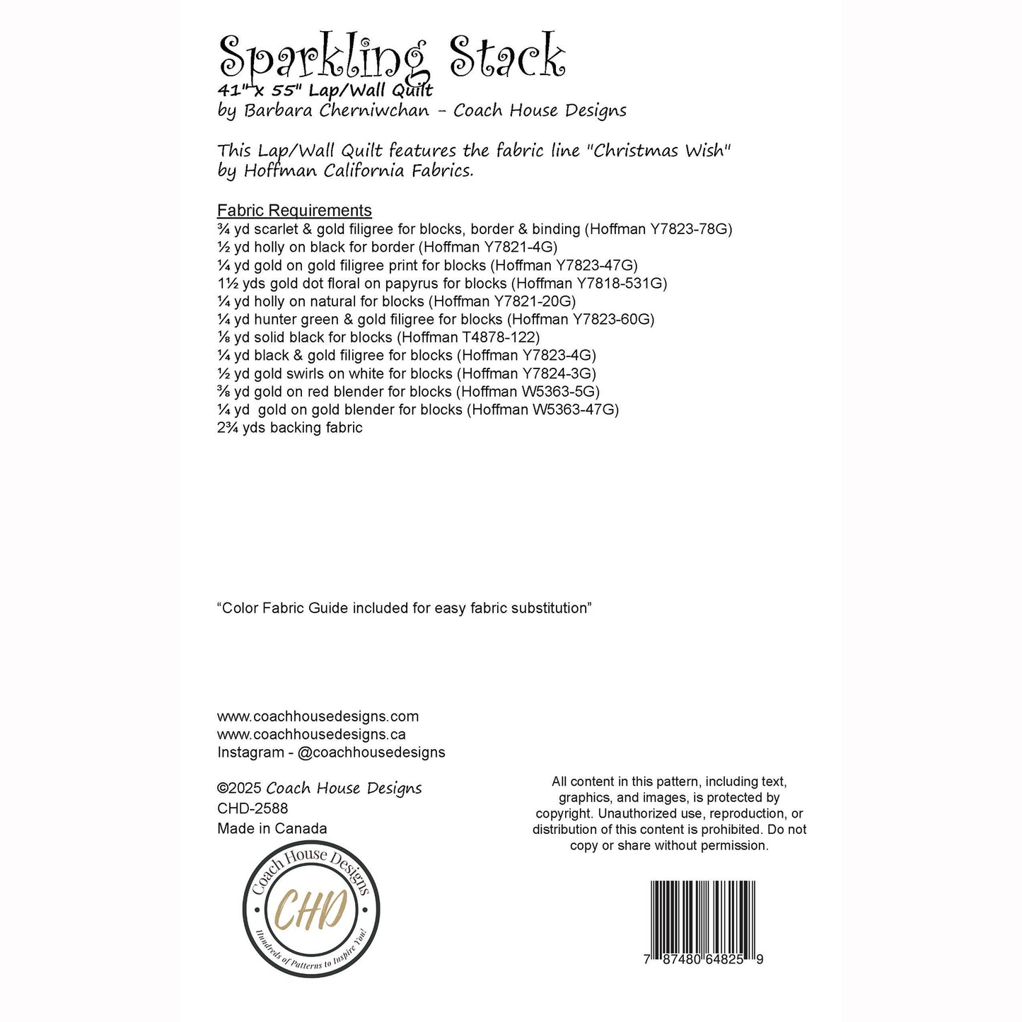 Sparkling Stack Downloadable PDF Quilt Pattern