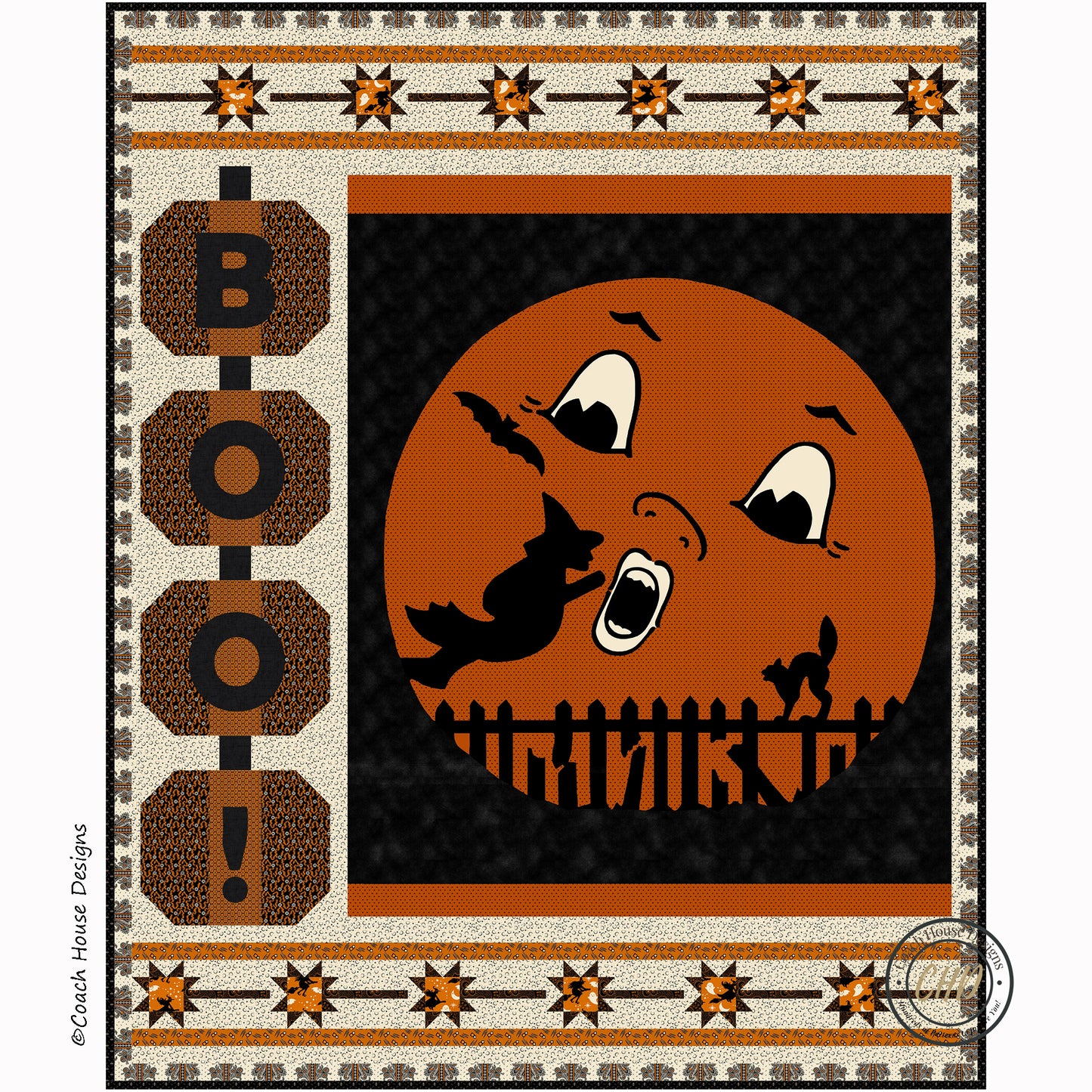 Spooky Moon Downloadable PDF Quilt Pattern