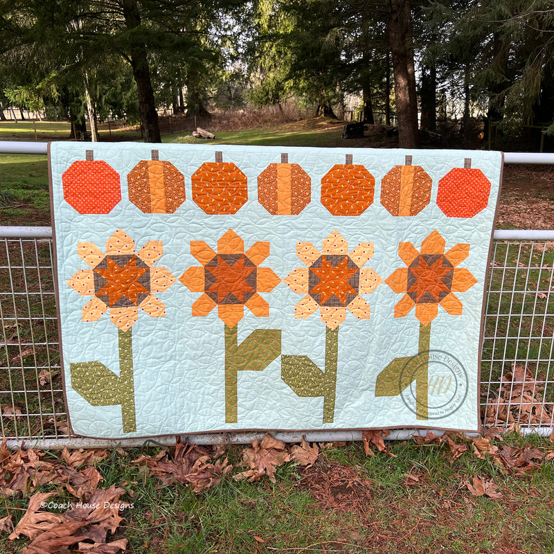 Sunflower Field Downloadable PDF Quilt Pattern