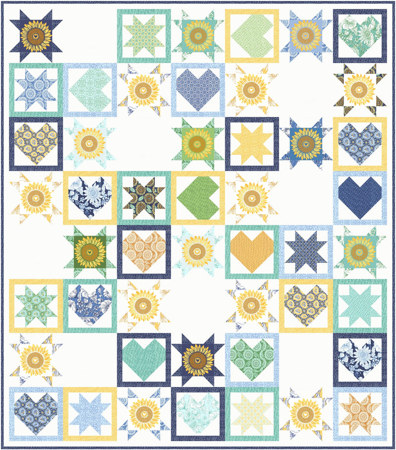 Sunshine in our Hearts Downloadable PDF Quilt Pattern