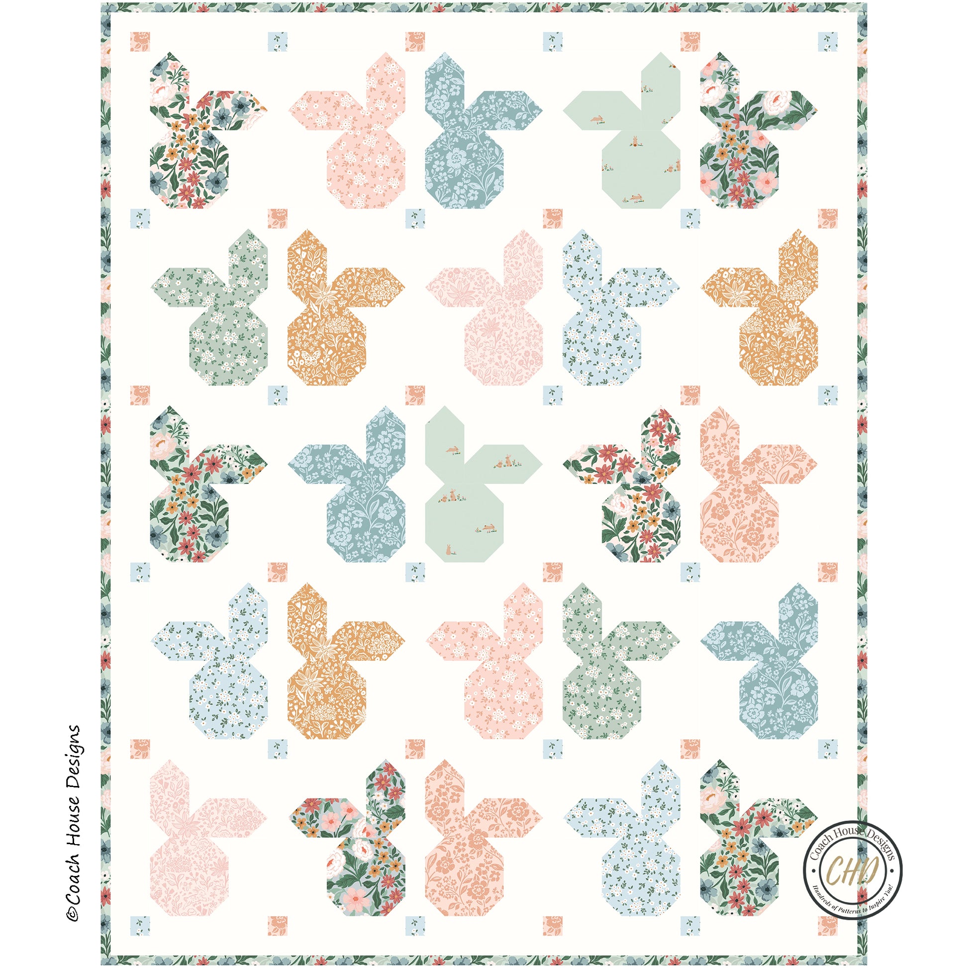 Sweet Baby Bunny Downloadable PDF Quilt Pattern – Coach House Designs ...