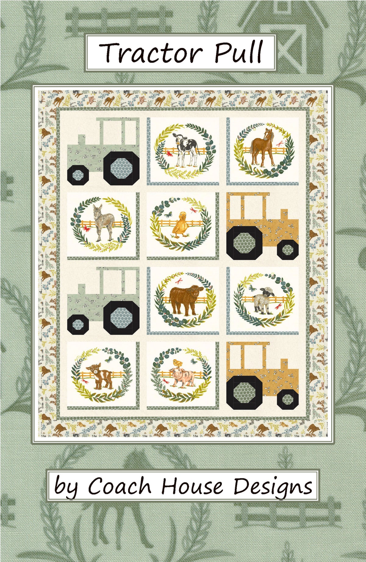 Tractor Pull Downloadable PDF Quilt Pattern – Coach House Designs Canada