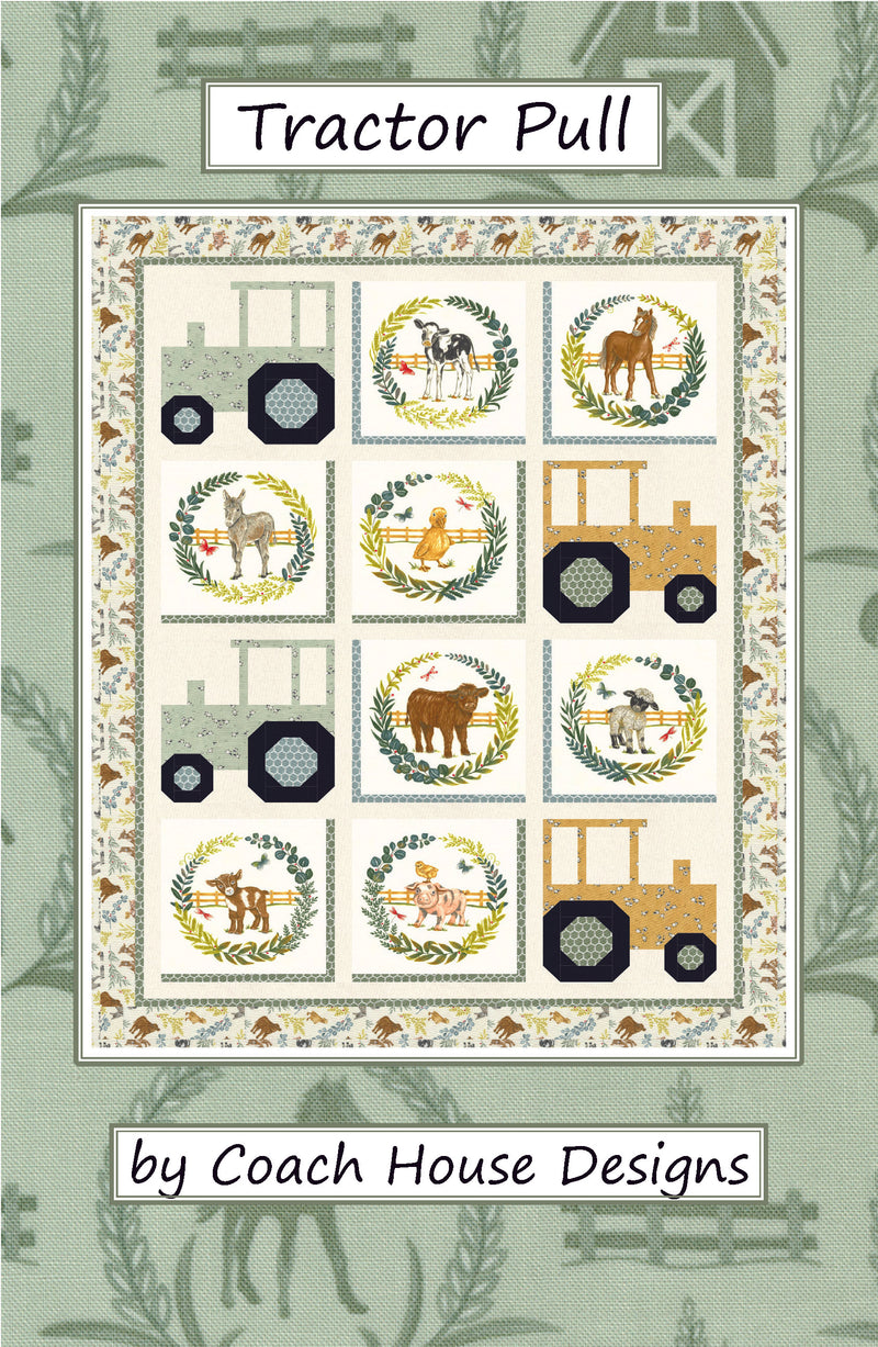 Tractor Pull Downloadable PDF Quilt Pattern