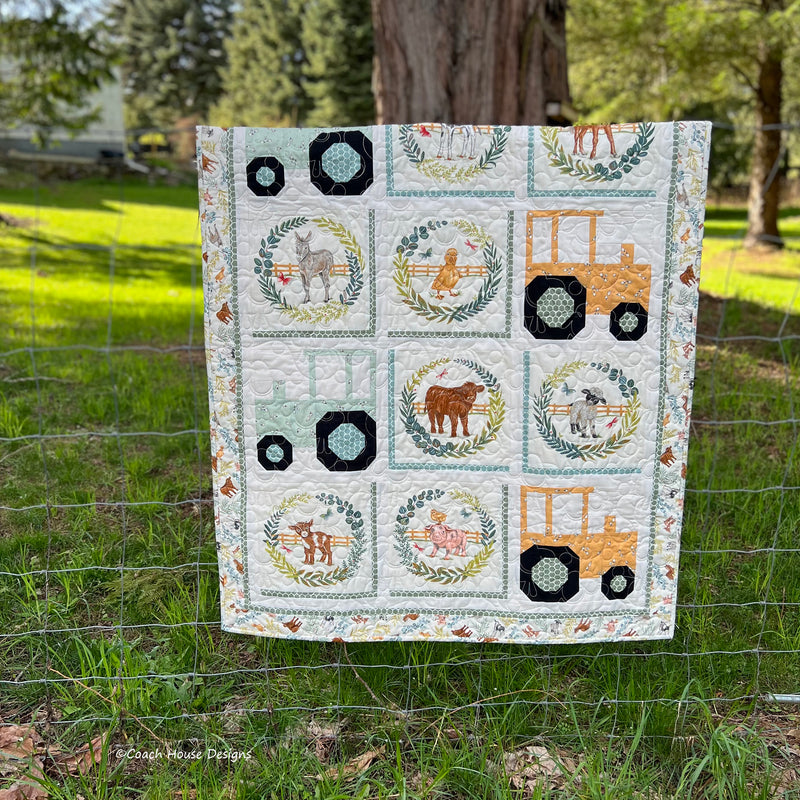 Tractor Pull Downloadable PDF Quilt Pattern