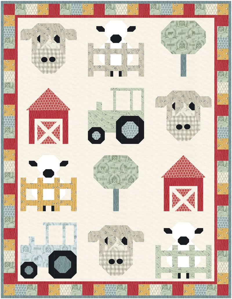 On the Farm Quilt Pattern (Pre-Order)