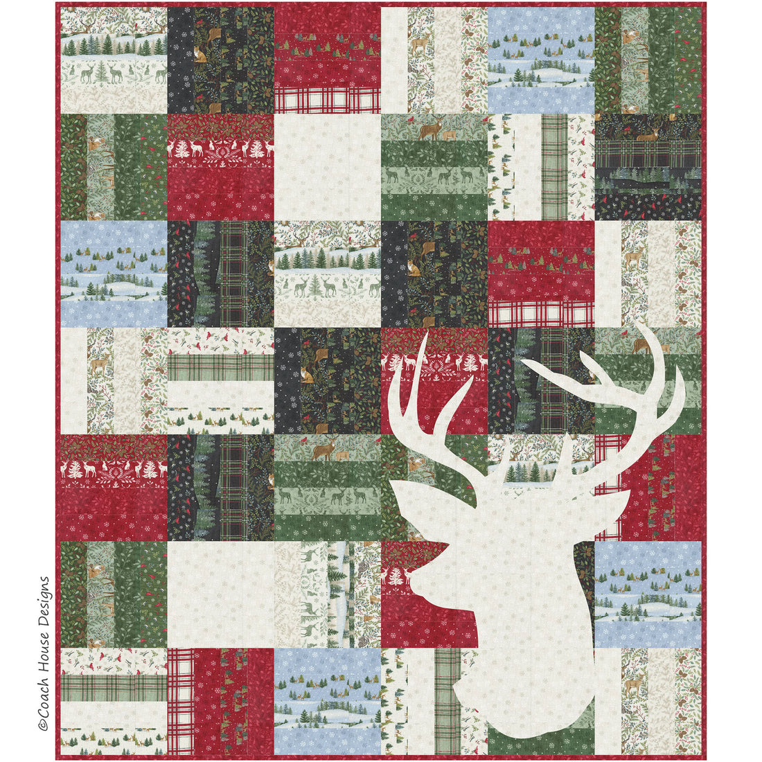 Woodland Cozy Downloadable PDF Quilt Pattern – Coach House Designs Canada