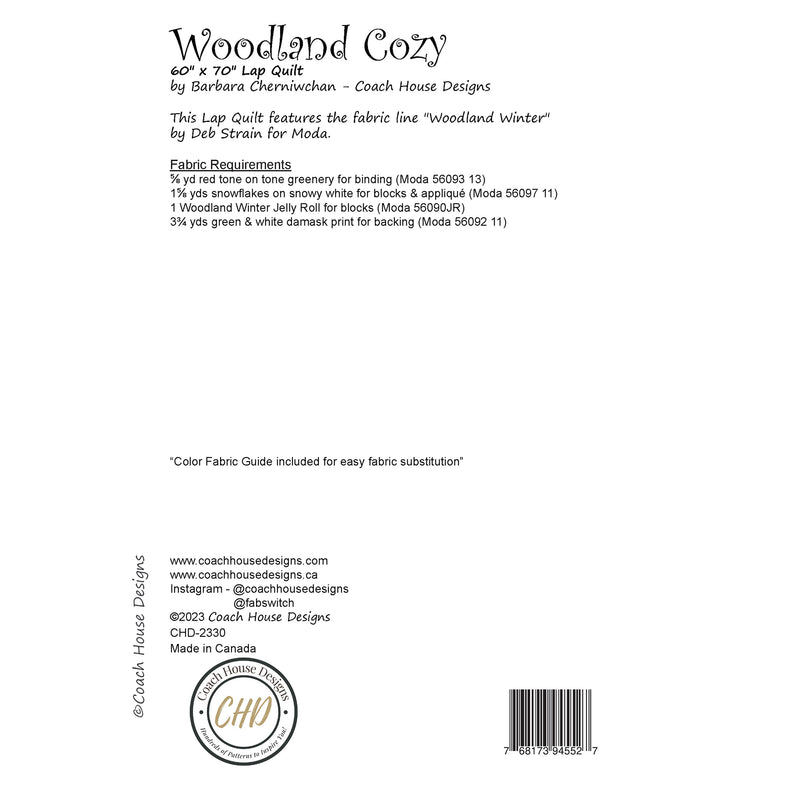Woodland Cozy Quilt Pattern