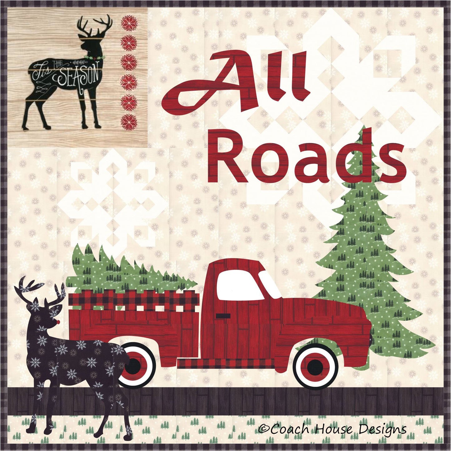 All Roads Lead Home Banners Downloadable PDF Quilt Pattern