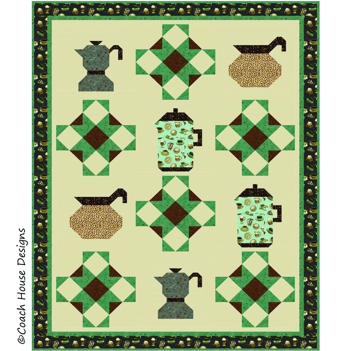 Always Coffee First Downloadable PDF Quilt Pattern