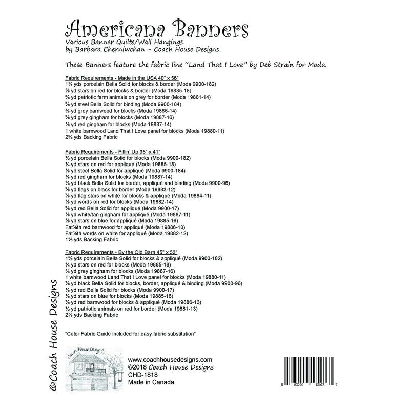 Americana Banners Downloadable PDF Quilt Pattern