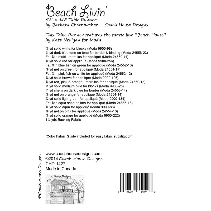 Beach Livin’ Downloadable PDF Quilt Pattern