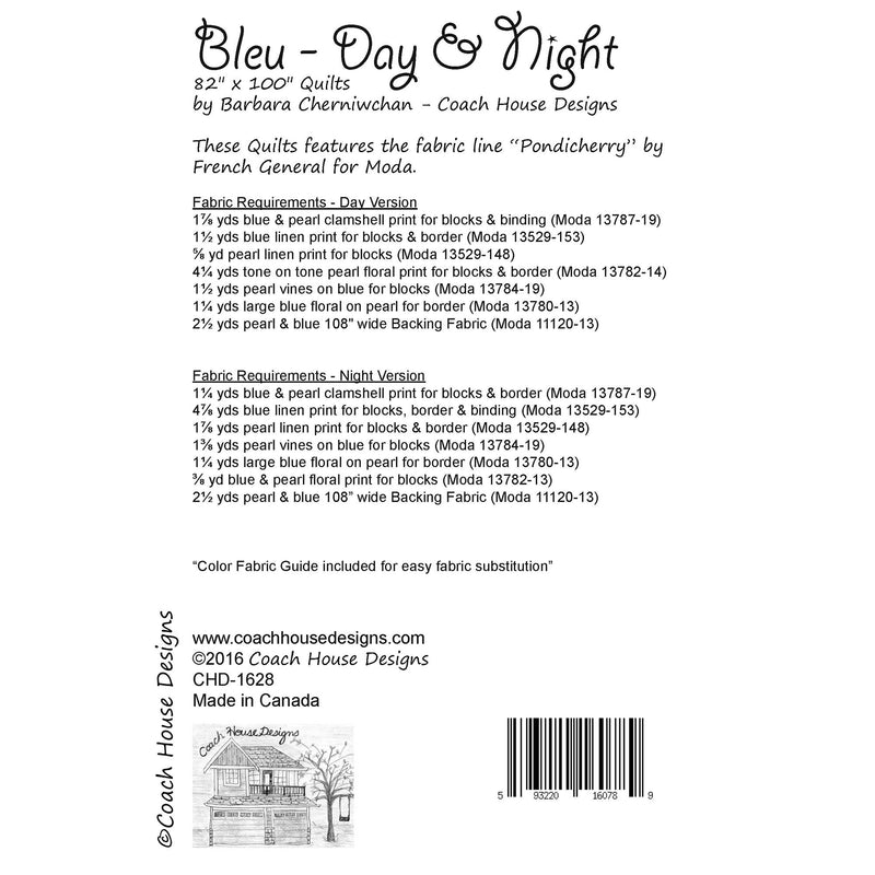 Bleu - Day & Night Downloadable PDF Quilt Pattern