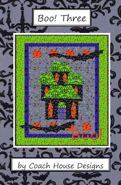 Boo! Three Downloadable PDF Quilt Pattern