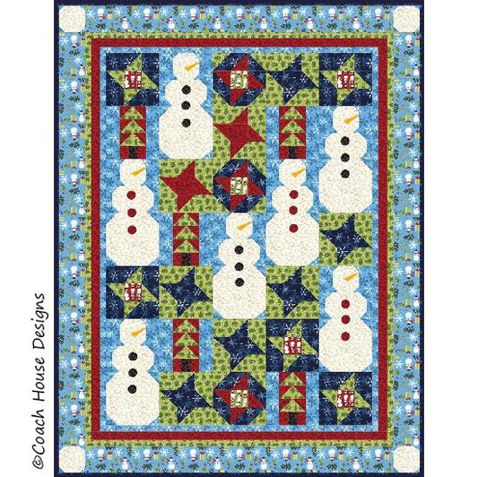 Building Snowmen Downloadable PDF Quilt Pattern