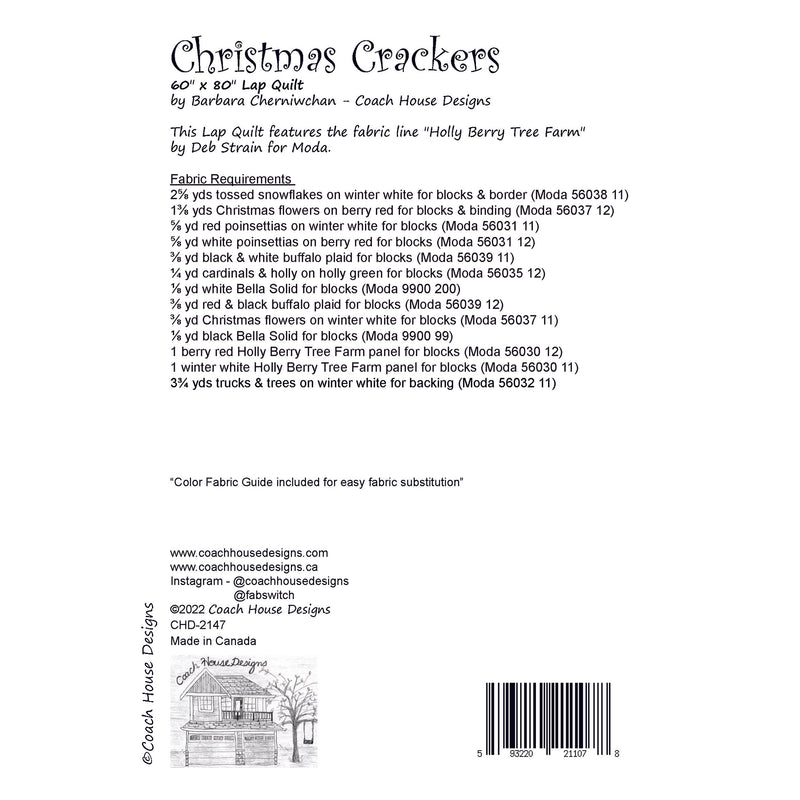 Christmas Crackers Downloadable PDF Quilt Pattern