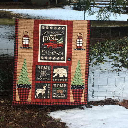 Christmas Door Downloadable PDF Quilt Pattern