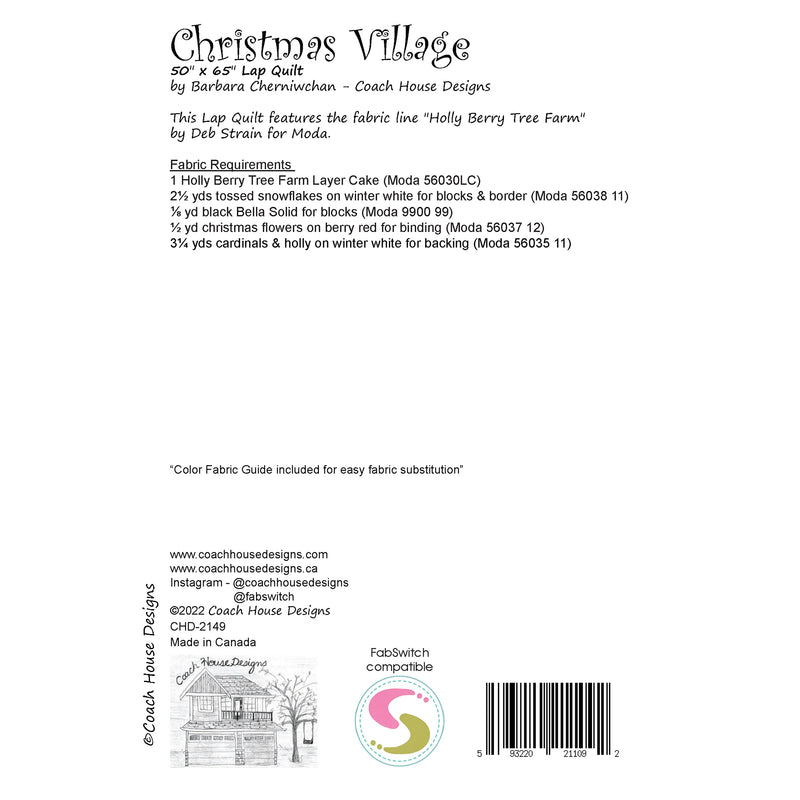 Christmas Village Digital Pattern